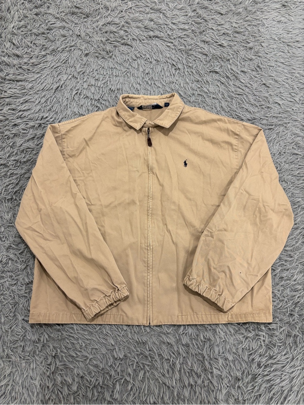Vintage Polo Ralph Lauren Men’s 2XL Chore Bomber Jacket Brown Cotton Workwear